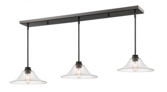 3 Light Linear Chandelier (276|428MP14-3OB)