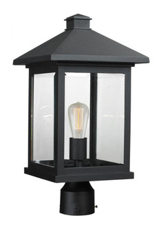 1 Light Outdoor Post Mount Fixture (276|531PHBR-BK)