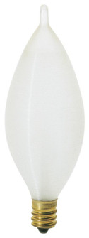 25 Watt C11 Incandescent; Spun White; 4000 Average rated hours; 160 Lumens; Candelabra base; 120 (27|S2703)