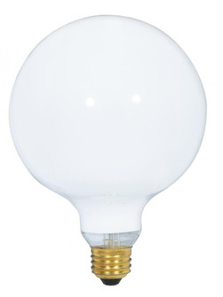 100 Watt G40 Incandescent; Gloss White; 4000 Average rated hours; 1050 Lumens; Medium base; 120 Volt (27|S3003)
