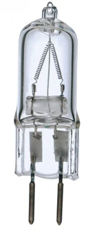 50 Watt; Halogen; T4; Clear; 2000 Average rated hours; 750 Lumens; Bi Pin GY6.35 base; 120 Volt (27|S3167)