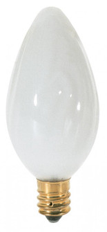 25 Watt F10 Incandescent; White; 1500 Average rated hours; 185 Lumens; Candelabra base; 120 Volt (27|S3372)