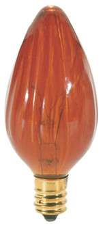 25 Watt F10 Incandescent; Amber; 1500 Average rated hours; Candelabra base; 120 Volt (27|S3374)