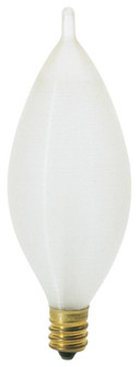 25 Watt C11 Incandescent; Spun White; 4000 Average rated hours; 160 Lumens; Candelabra base; 120 (27|S3403)