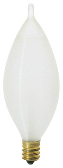 40 Watt C11 Incandescent; Spun White; 4000 Average rated hours; 316 Lumens; Candelabra base; 120 (27|S3404)