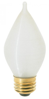 25 Watt C15 Incandescent; Spun White; 4000 Average rated hours; 160 Lumens; Medium base; 120 Volt (27|S3413)