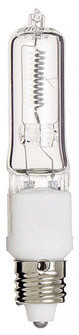100 Watt; Halogen; T4; Clear; 2000 Average rated hours; 1700 Lumens; Mini Candelabra base; 120 Volt; (27|S3485)