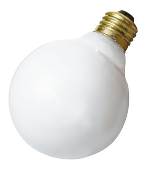 25 Watt G30 Incandescent; Gloss White; 2500 Average rated hours; 150 Lumens; Medium base; 120 Volt (27|S3653)