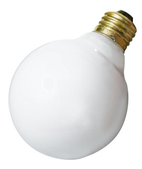 40 Watt G30 Incandescent; Gloss White; 2500 Average rated hours; 300 Lumens; Medium base; 120 Volt (27|S3671)