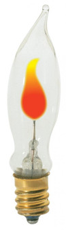 3 Watt CA5 1/3 Incandescent; Clear; 1000 Average rated hours; Candelabra base; 120 Volt; Carded (27|S3761)