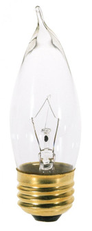 25 Watt CA10 Incandescent; Clear; 1500 Average rated hours; 210 Lumens; Medium base; 120 Volt; (27|S3764)