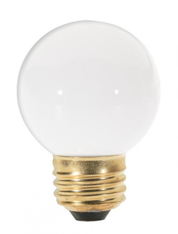 25 Watt G16 1/2 Incandescent; Gloss White; 1500 Average rated hours; 180 Lumens; Medium base; 120 (27|S3841)