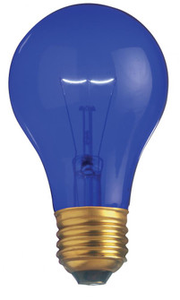 25 Watt A19 Incandescent; Transparent Blue; 2000 Average rated hours; Medium base; 130 Volt (27|S6082)