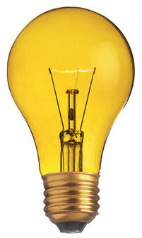 25 Watt A19 Incandescent; Transparent Yellow; 2000 Average rated hours; Medium base; 130 Volt (27|S6083)