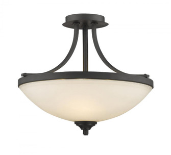 3 Light Semi Flush Mount (276|435SF-BRZ)