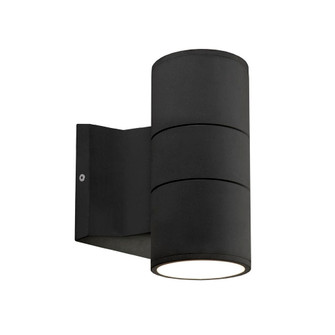 Lund 7-in Black LED Exterior Wall Sconce (461|EW3207-BK)