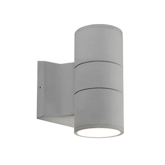 Lund 7-in Gray LED Exterior Wall Sconce (461|EW3207-GY)