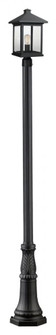 1 Light Outdoor Post Mounted Fixture (276|531PHBR-518P-BK)