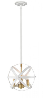 3 Light Pendant (276|463-12HWH-OBR)