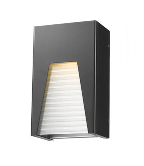 1 Light Outdoor Wall Light (276|561S-BK-SL-FRB-LED)