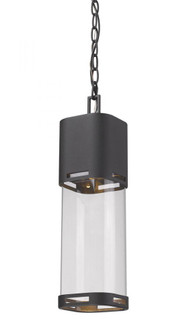1 Light Outdoor Chain Mount Ceiling Fixture (276|562CHB-BK-LED)