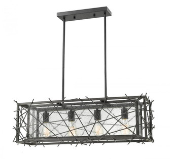 4 Light Linear Chandelier (276|8000-4L-BRZ)