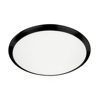Malta 15-in Black LED Flush Mount (461|FM1515-BK)