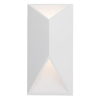 Indio 12-in White Dimmable LED Outdoor Wall Sconce (461|EW60312-WH)