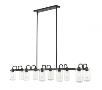 10 Light Linear Chandelier (276|471-10L-MB)