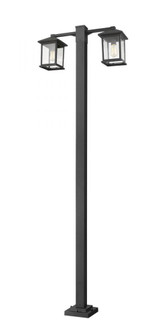 2 Light Outdoor Post Mounted Fixture (276|531-2-536P-BK)