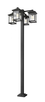 4 Light Outdoor Post Mounted Fixture (276|531-4-536P-BK)