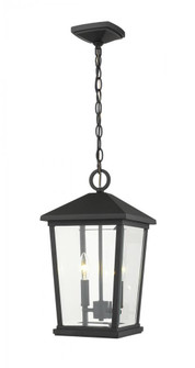 2 Light Outdoor Chain Mount Ceiling Fixture (276|568CHB-BK)