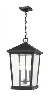 3 Light Outdoor Chain Mount Ceiling Fixture (276|568CHXL-BK)