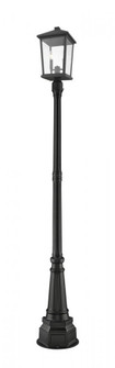 2 Light Outdoor Post Mounted Fixture (276|568PHBR-564P-BK)