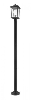 2 Light Outdoor Post Mounted Fixture (276|568PHBR-567P-BK)