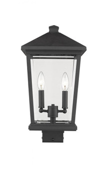 2 Light Outdoor Post Mount Fixture (276|568PHBS-BK)