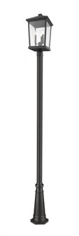 3 Light Outdoor Post Mounted Fixture (276|568PHXLR-519P-BK)