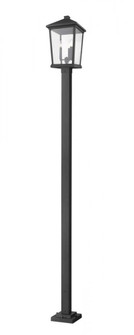 3 Light Outdoor Post Mounted Fixture (276|568PHXLS-536P-BK)