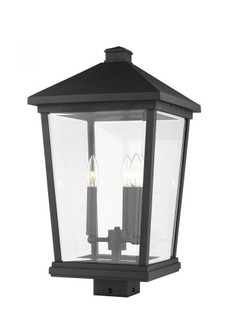 3 Light Outdoor Post Mount Fixture (276|568PHXLS-BK)