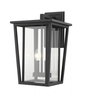 2 Light Outdoor Wall Light (276|571B-BK)