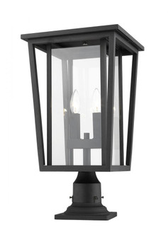 2 Light Outdoor Pier Mounted Fixture (276|571PHBR-533PM-BK)