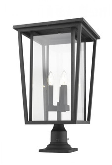 3 Light Outdoor Pier Mounted Fixture (276|571PHXLR-533PM-BK)