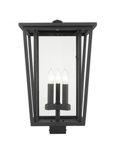 3 Light Outdoor Post Mount Fixture (276|571PHXLS-BK)