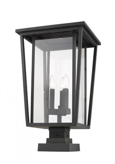 3 Light Outdoor Pier Mounted Fixture (276|571PHXLS-SQPM-ORB)