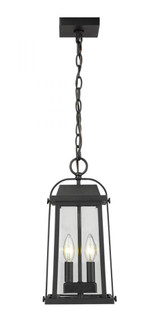 2 Light Outdoor Chain Mount Ceiling Fixture (276|574CHM-BK)