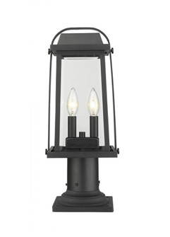 2 Light Outdoor Pier Mounted Fixture (276|574PHMR-533PM-BK)