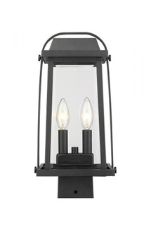 2 Light Outdoor Post Mount Fixture (276|574PHMS-BK)