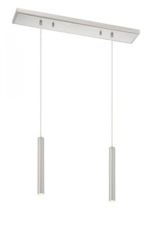 2 Light Linear Chandelier (276|917MP12-BN-LED-2LBN)