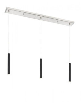 3 Light Linear Chandelier (276|917MP12-MB-LED-3LBN)