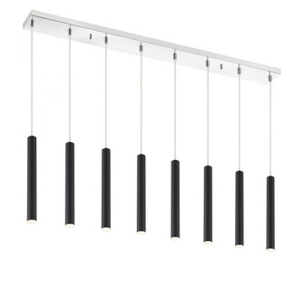 8 Light Linear Chandelier (276|917MP12-MB-LED-8LCH)